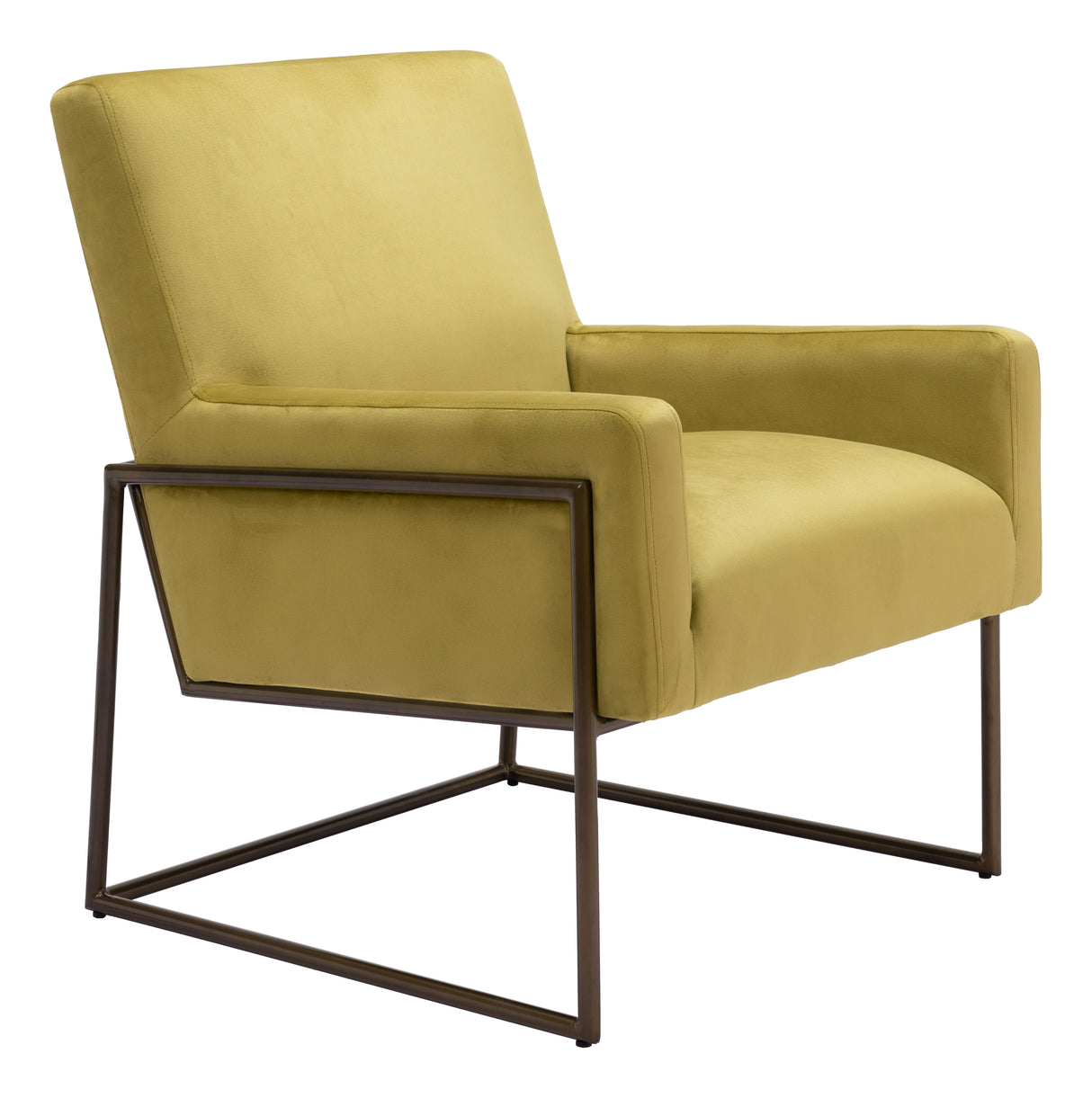 New York Accent Chair Olive Green