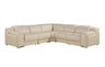 DivanItalia 1116 5-Piece  3-Power Reclining Italian Leather Sectional in BEIGE