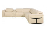 DivanItalia 1126 7-Piece 4-Power Reclining Italian Leather Sectional