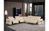 DivanItalia 1126 7-Piece 4-Power Reclining Italian Leather Sectional