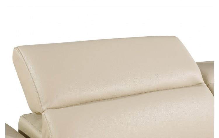 DivanItalia Top Grain Power Reclining Italian Leather Sofa + Love