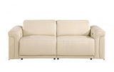 DivanItalia Top Grain Power Reclining Italian Leather Sofa + Love