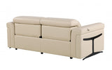 DivanItalia Top Grain Power Reclining Italian Leather Sofa + Love