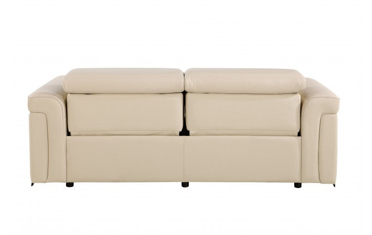 DivanItalia Top Grain Power Reclining Italian Leather Sofa + Love