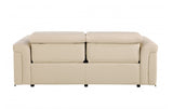 DivanItalia Top Grain Power Reclining Italian Leather Sofa + Love