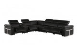 DivanItalia 1126 7-Piece 4-Power Reclining Italian Leather Sectional