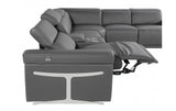 DivanItalia 1126 7-Piece 4-Power Reclining Italian Leather Sectional