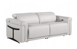 DivanItalia Top Grain Power Reclining Italian Leather Sofa + Love