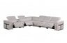 DivanItalia 1126 7-Piece 4-Power Reclining Italian Leather Sectional