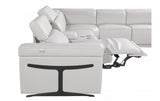 DivanItalia 1126 8-Piece 3-Power Reclining Italian Leather Sectional