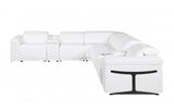 DivanItalia 1126 8-Piece 3-Power Reclining Italian Leather Sectional