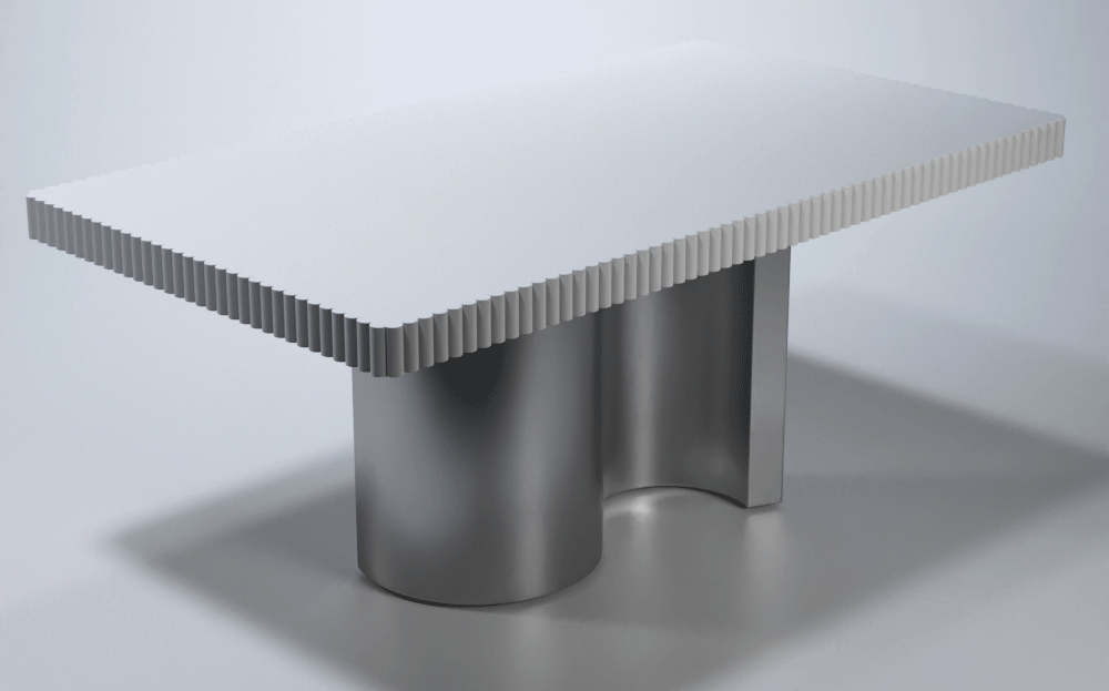 Wave Collection - Extendable Dining Table White by Franco Spain