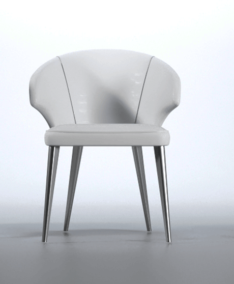 Wave Collection - White Dining Chair by Franco Spain