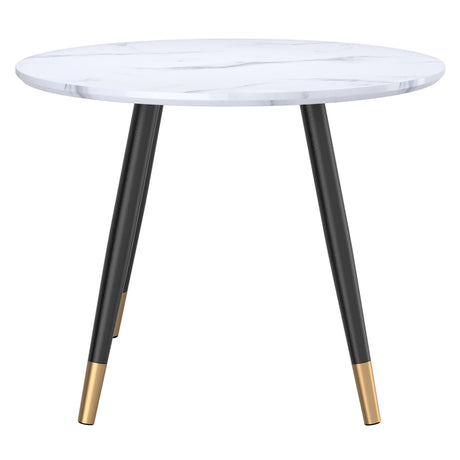 Emery Round Dining Table White