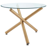 Carmilla Dining Table Aged Gold