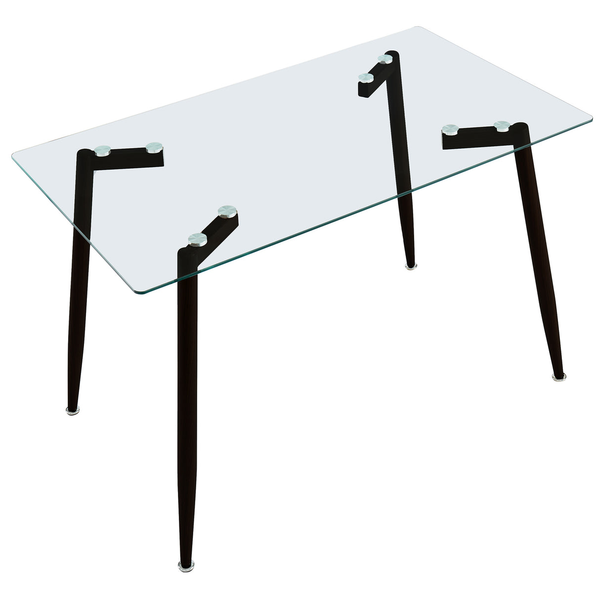 Abbot Glass Dining Table Black
