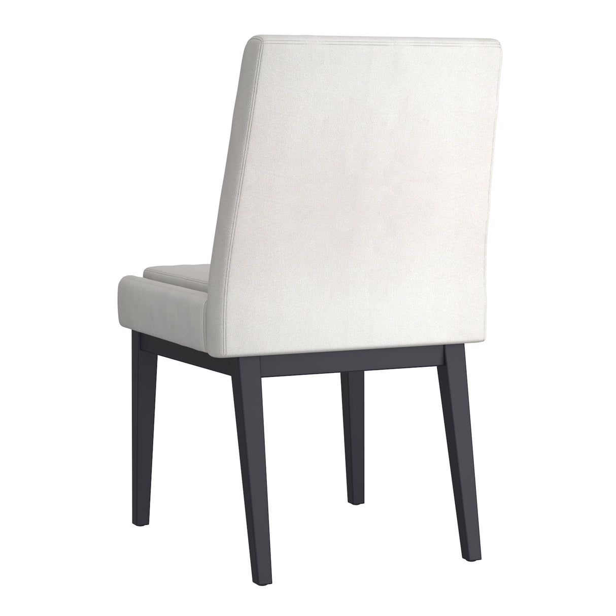 Cortez Side Chair Fabric Beige Black (Set of 2)