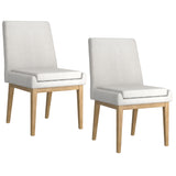 Cortez Side Chair Fabric Beige Natural (Set of 2)