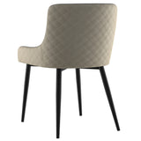 Bianca Side Chair Beige/Black Leg