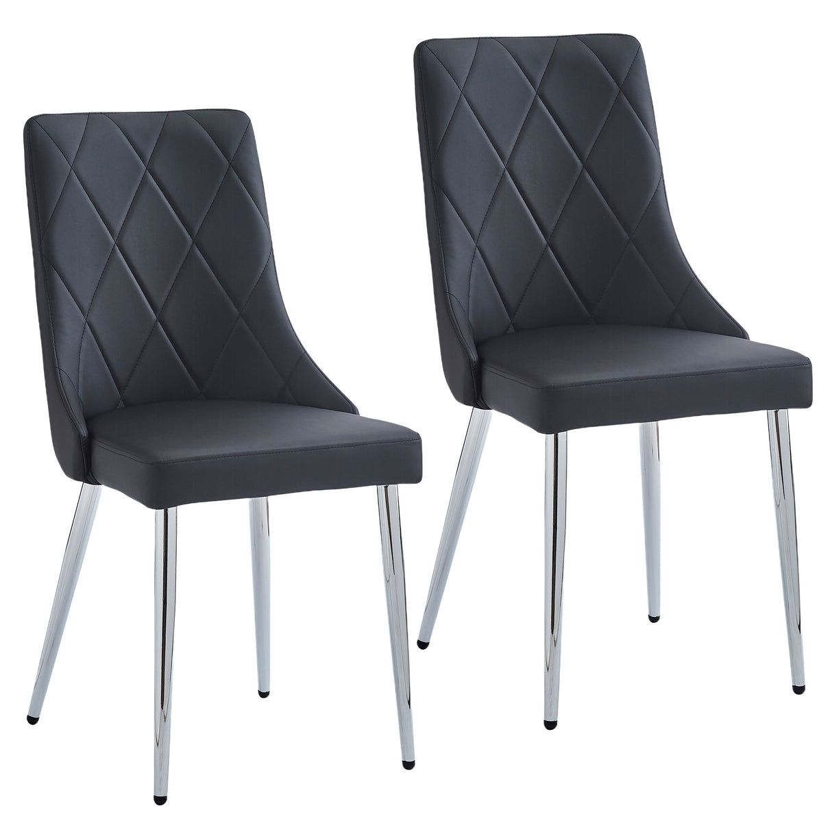 Devo Side Chair Black (Set of 2)