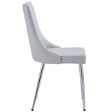 Devo Side Chair Light Grey (Set of 2)