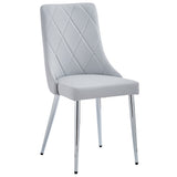 Devo Side Chair Light Grey (Set of 2)