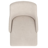 Cora Side Chair Fabric Beige (Set of 2)