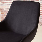 Cassidy Side Chair Velvet Black (Set of 2)