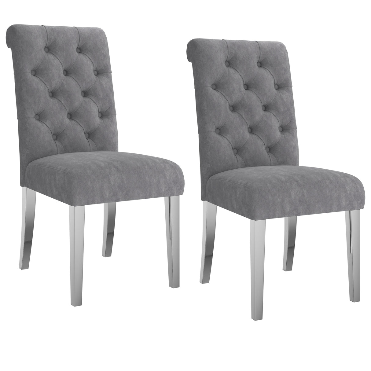 Chloe Side Chair Grey (Set of 2)