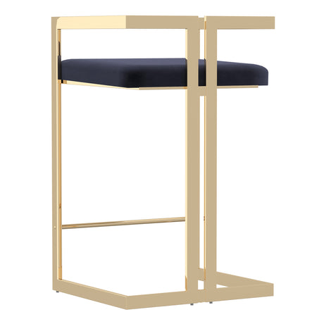 Cosmo 26'' Counter Stool Black/Gold Base