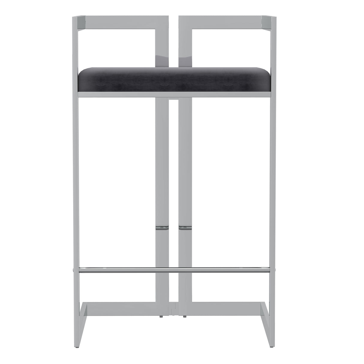Cosmo 26'' Counter Stool Gy/Silver Base