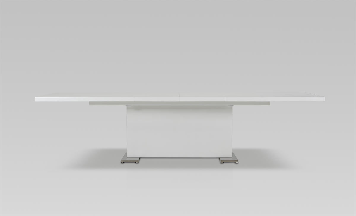 39" White Folding Dining Table