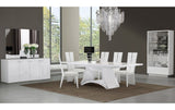 Modern Lacquer Dining Table in High Gloss in White