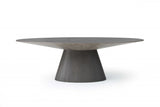 95" Gray Solid Wood Dining Table