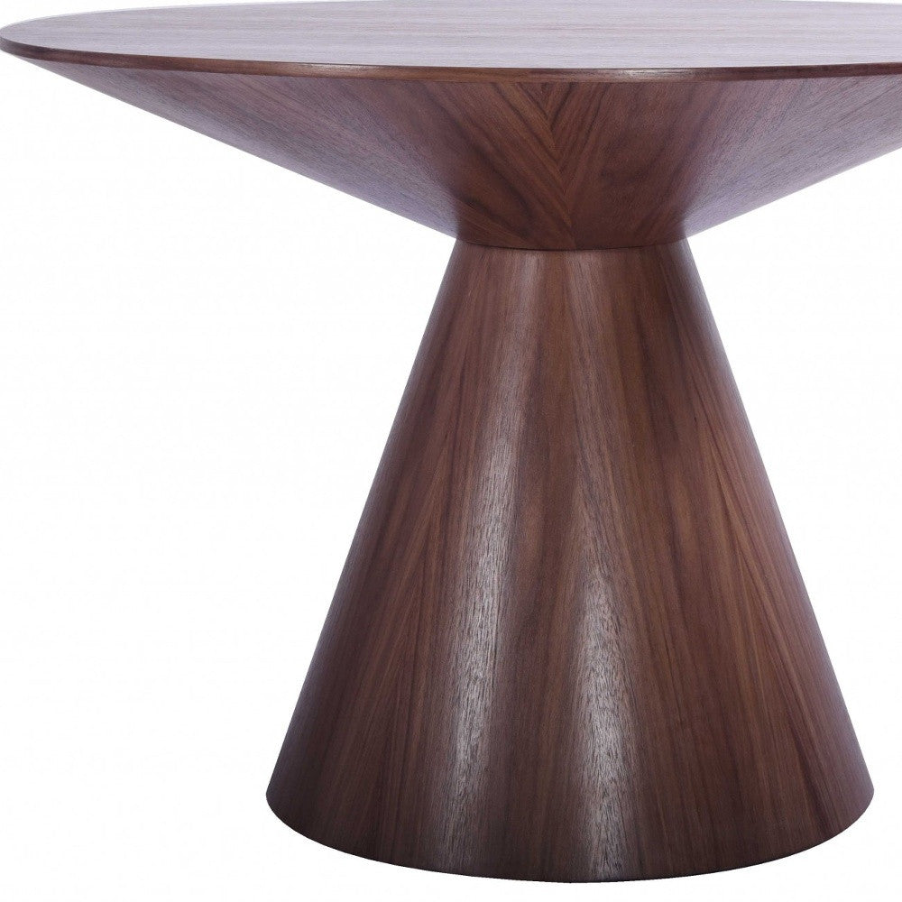 47" Brown Solid Wood Dining Table