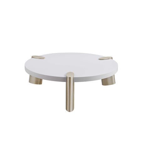Aden Collection Matte White Finish Coffee Table