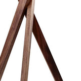 Tripod Leg Walnut Wood Table Lamp