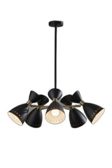 Cinco Diabolo Adjustable Metal Pendant Black