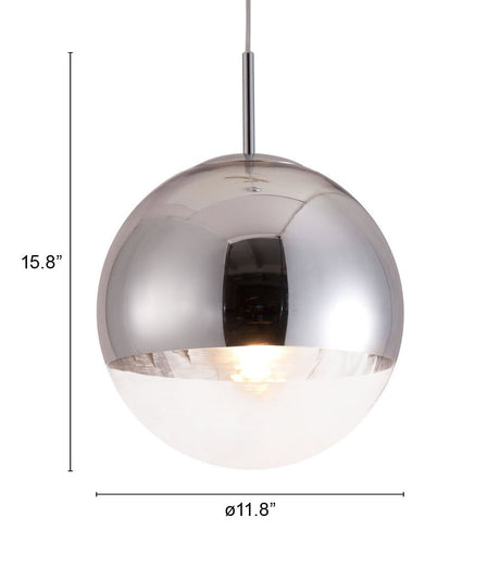 Silver Lantern Metal Dimmable Ceiling Light