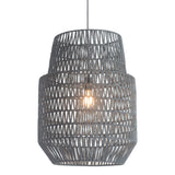 Gray Night Sky Zig Zag Ceiling Lamp