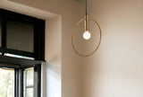 Gold Ring Ceiling Lamp