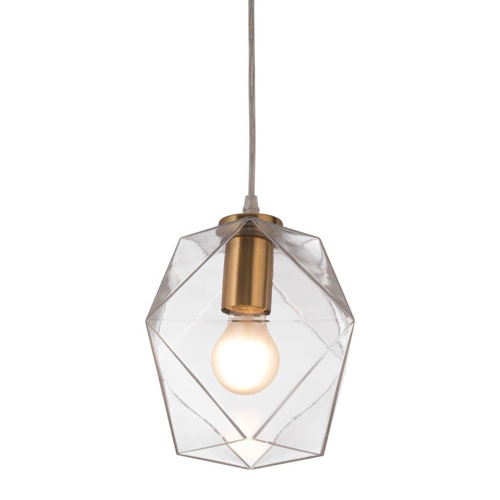 Gold Lantern Plastic Dimmable Ceiling Light