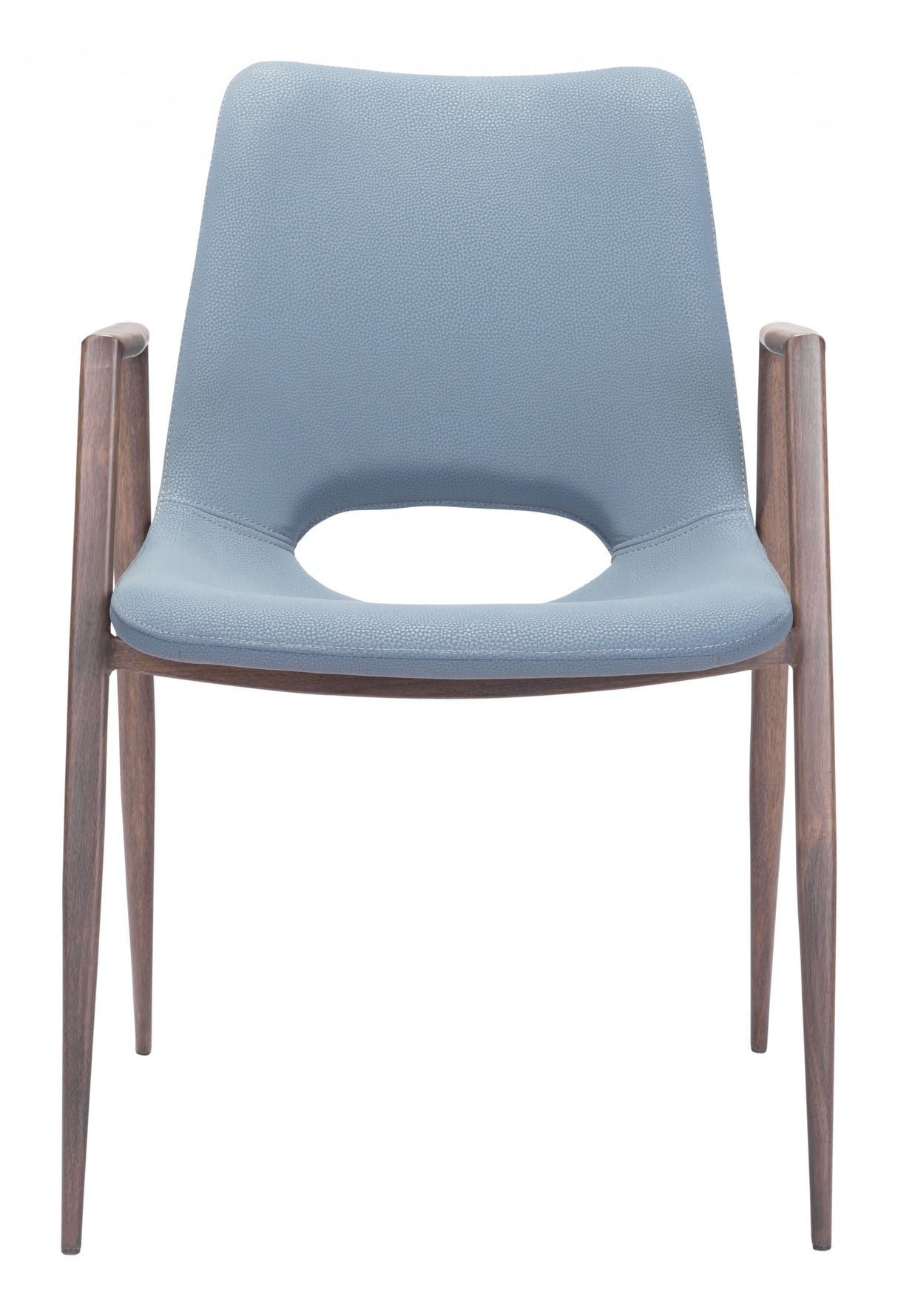 Set of Two Gray Retro Modern Funk Dining Chairs