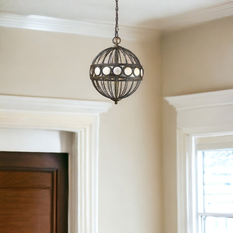 Aria 3-Light Oil-Rubbed Bronze Globe Pendant