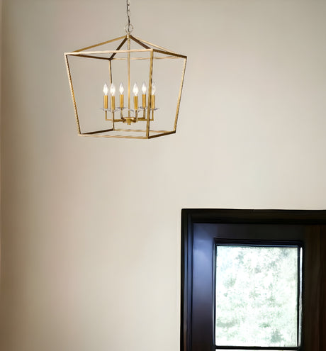 Kennedy 6-Light Antique Gold Foyer Pendant