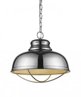 Ansen 1-Light Polished Nickel Pendant