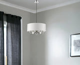 Andrea 5-Light Polished Nickel Drum Pendant