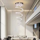 Spiral Faux Crystal Chandelier Light