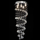 Spiral Faux Crystal Chandelier Light