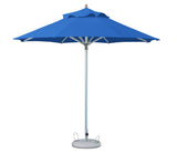 13' Blue Polyester Round Market Patio Umbrella